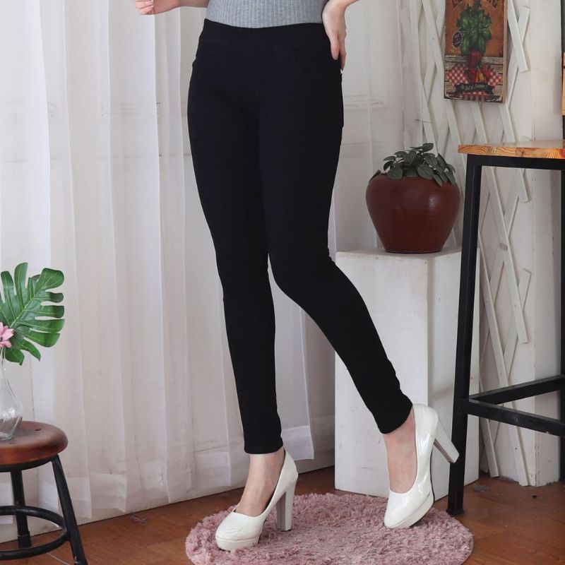 Jual PROMO!! CELANA JEANS PINGGANG KARET / CELANA JEGGING JEANS
