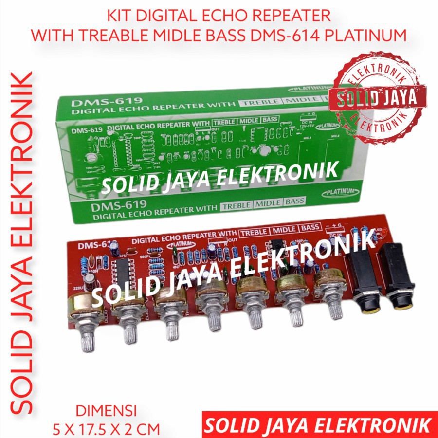 Jual KIT DIGITAL ECHO REPEATER PLUS TREABLE MIDLE MIDDLE BASS MIC