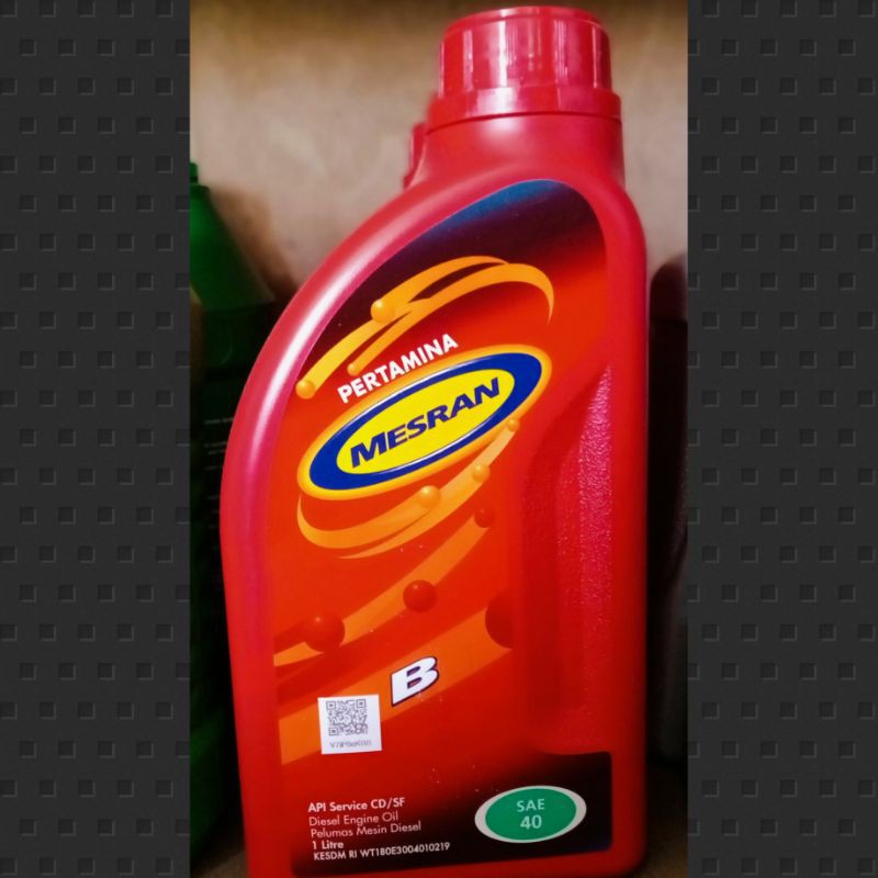 Jual PERTAMINA MESRAN B SAE 40 (1 LITER) | Shopee Indonesia