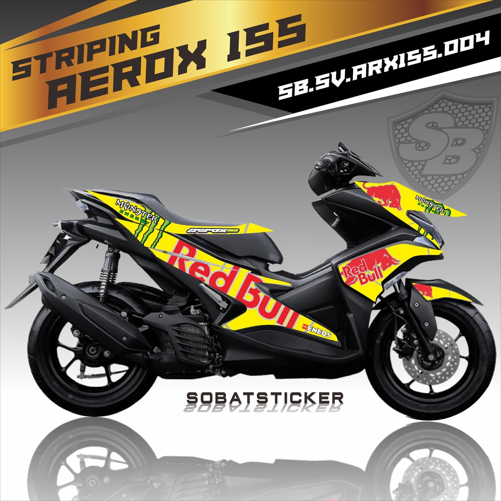 Jual Striping AEROX 155 - Sticker Striping Variasi list YAMAHA AEROX ...