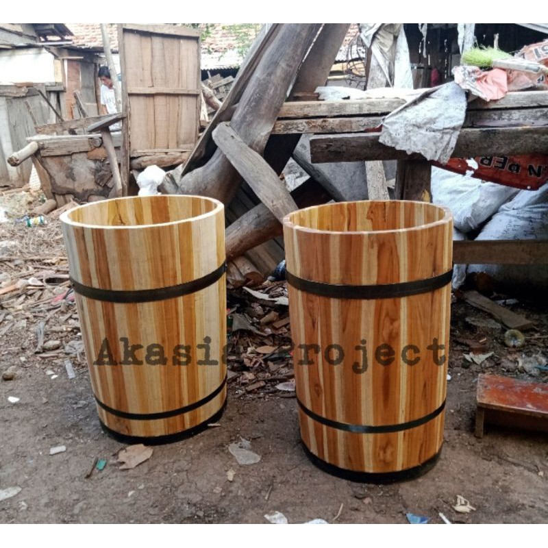 Jual Ember kayu jati ukuran 60x40 | Shopee Indonesia