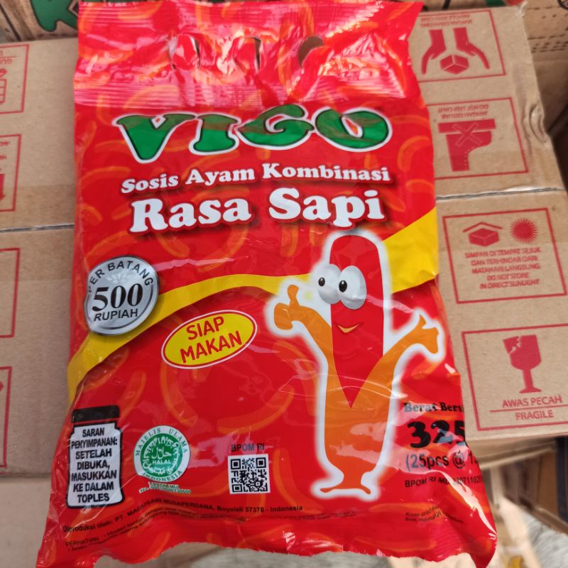 Jual Sosis Vigo Ayam Kombinasi Rasa Sapi 13 Gram | Shopee Indonesia