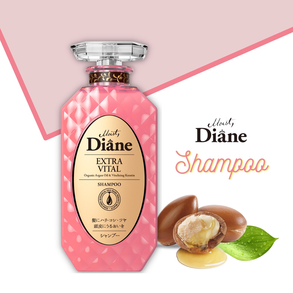 Jual Moist Diane Beauty Extra Vital Shampoo 450ML Shopee Indonesia