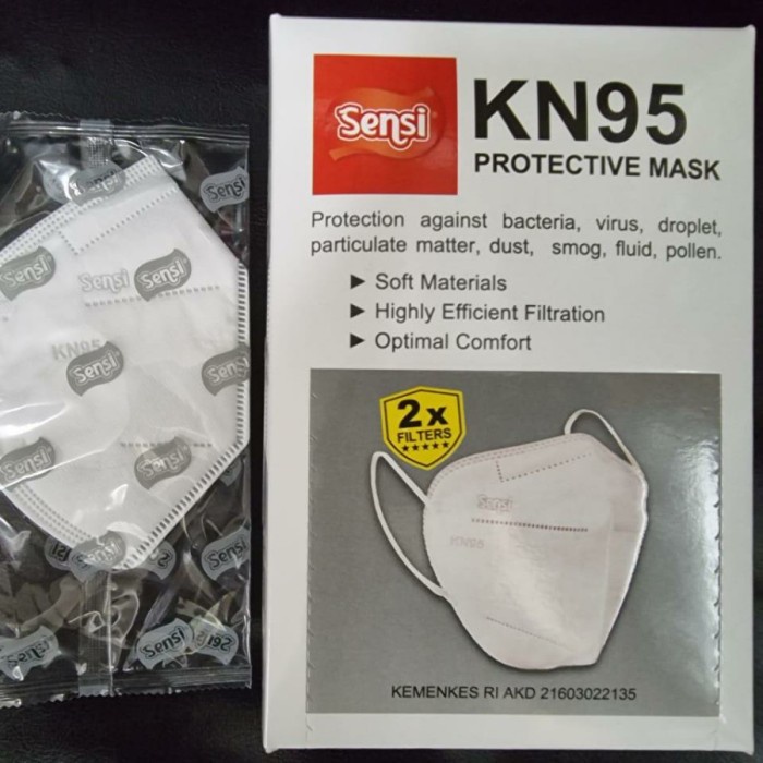 Jual Masker Kn Sensi Isi Surgical Medis Free Bubble Kardus Shopee Indonesia