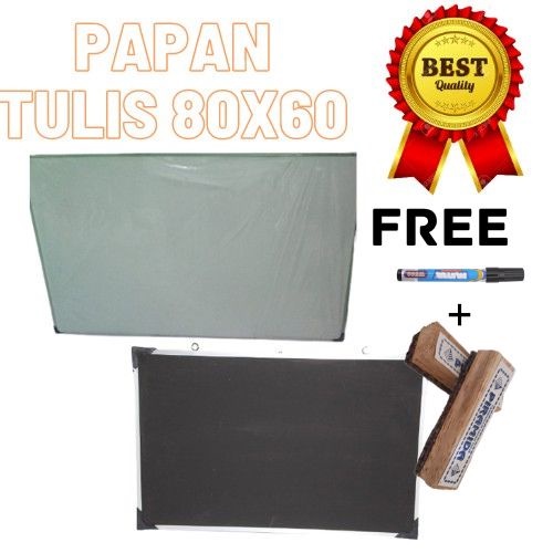 Jual Papan Tuliswhiteboard Bolak Balik Spidol Dan Kapur Tulis 60x80cm 6365