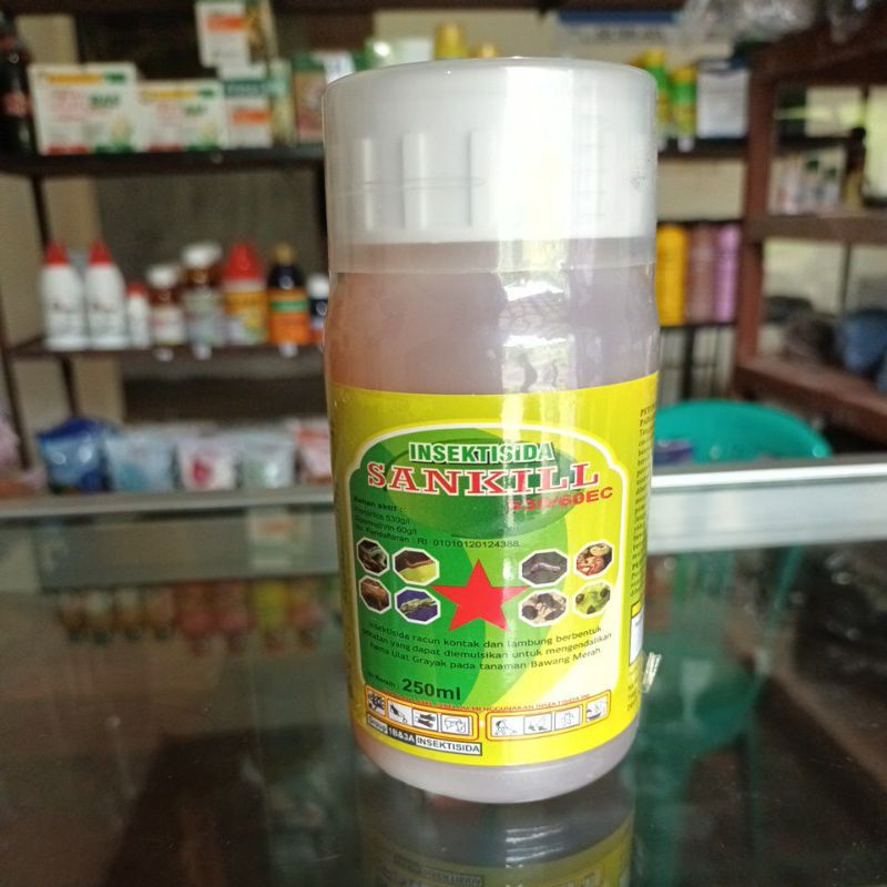 Jual Insektisida SANKILL 590EC Racun Ulat dan Serangga 250ml | Shopee ...
