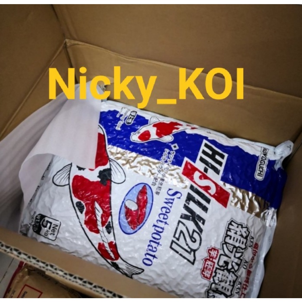 Jual Pelet Pakan Ikan KOI Hi Silk 21 Sweet Potato Repack 1Kg -Floating ...