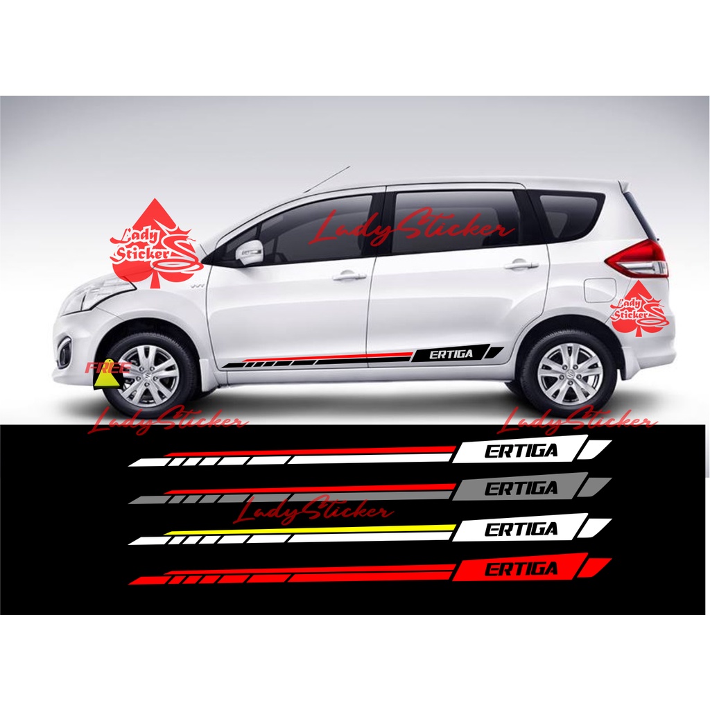 Jual Cutting Sticker Mobil Ertiga Sticker List Mobil Ertiga Datsun Agya Ayla Sport Custom Text