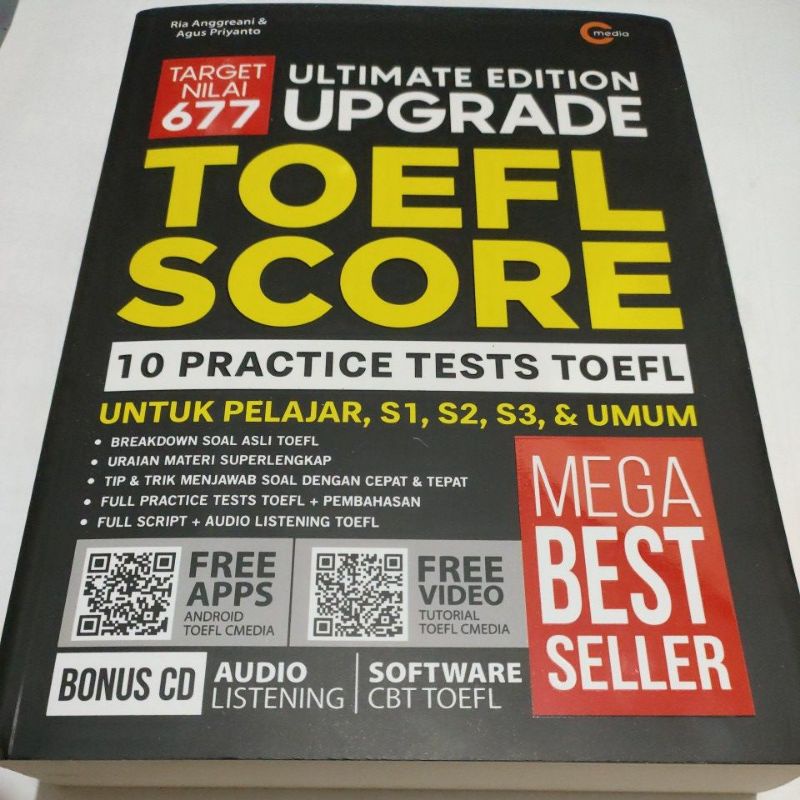 Jual JUAL CEPAT BUKU ULTIMATE EDITION UPGRADE TOEFL SCORE FREE CD ...