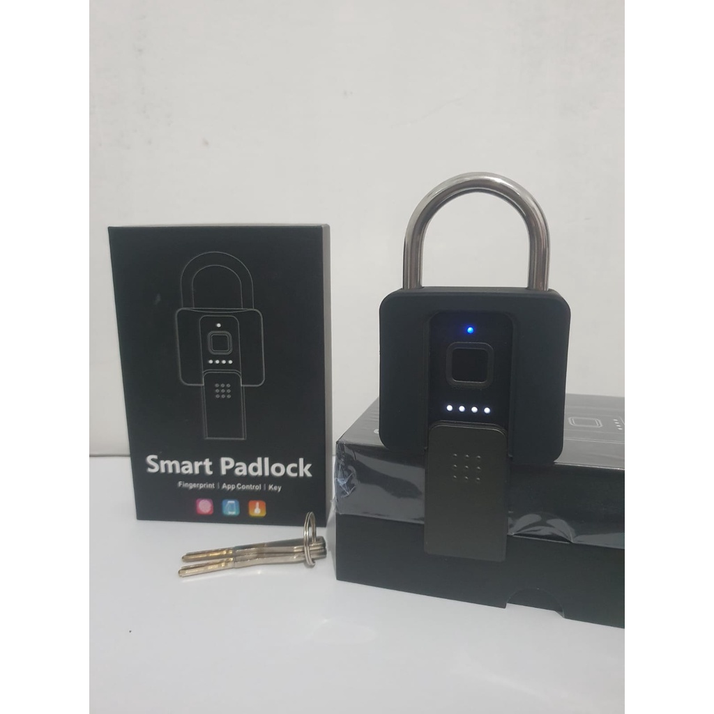 Jual Gembok Fingerprint (SMART PADLOCK+KEY) | Shopee Indonesia