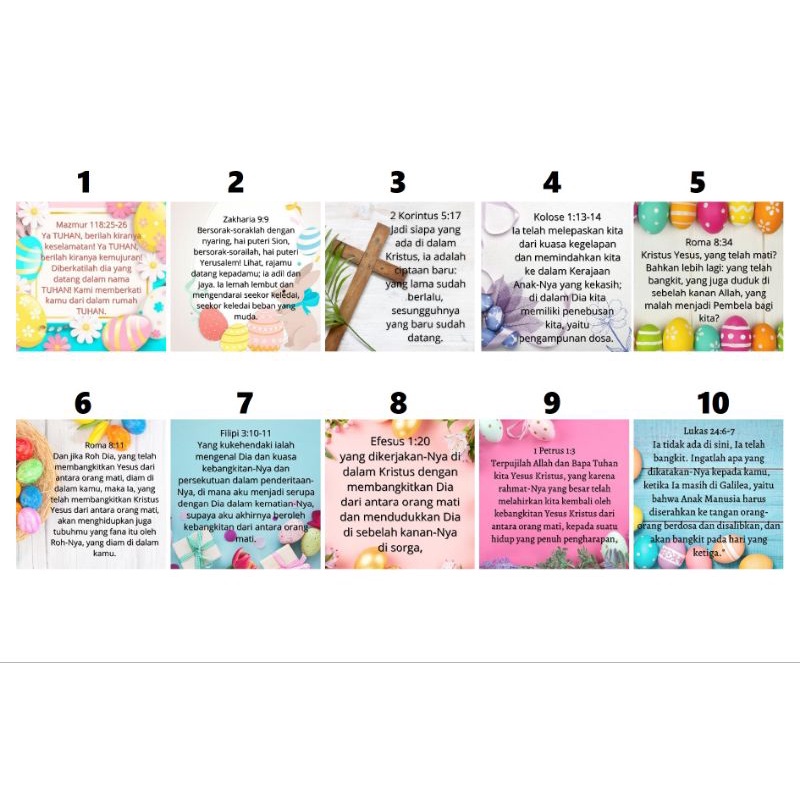 Jual Sticker Ayat Emas Alkitab Tema Easter Day Paskah Katalog Indonesia ...
