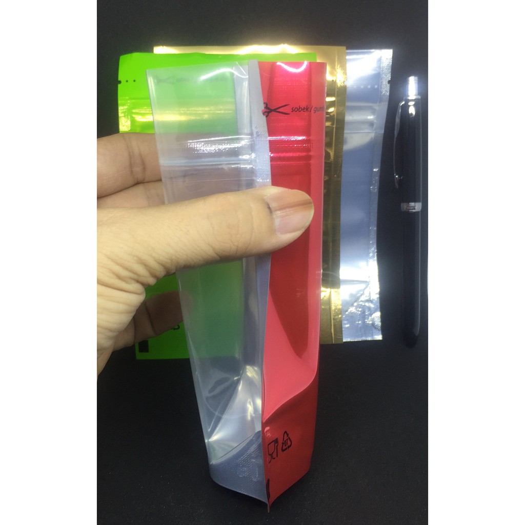 Jual STP-TM-150Z Standing Pouch Mini Transparan Metalized 9x15 cm K ...