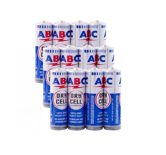 Jual Batu Baterai ABC AA 1 Lusin / 12 pcs / Battery A2 | Shopee Indonesia