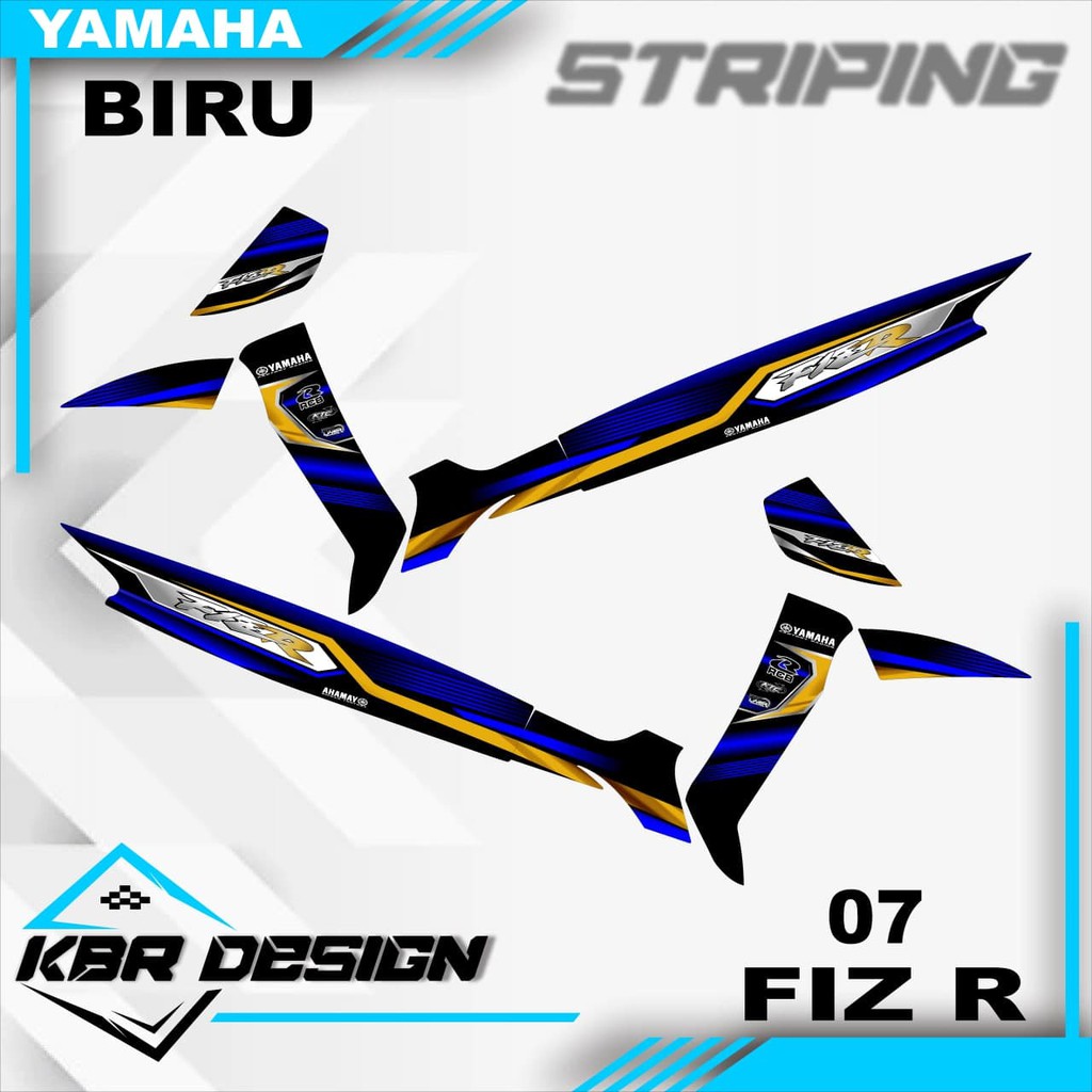 Jual fiz r (cod) stiker motor striping fiz r motor yamaha motor sticker ...