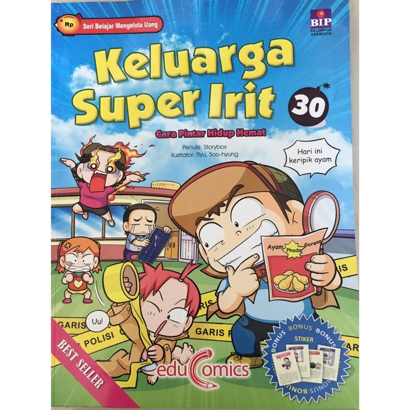 Jual Buku Komik Keluarga Super Irit 30 Cara Pintar Hidup Hemat Shopee