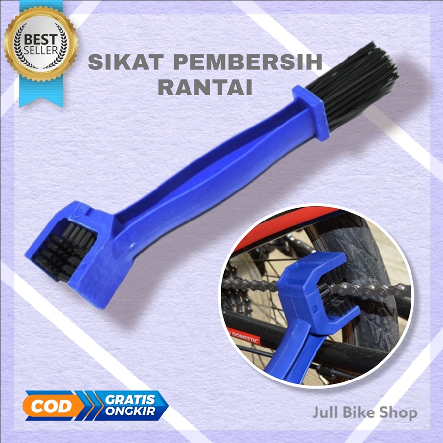 Jual Sikat rantai sepeda pembersih penyikat motor chain cleaner biru ...