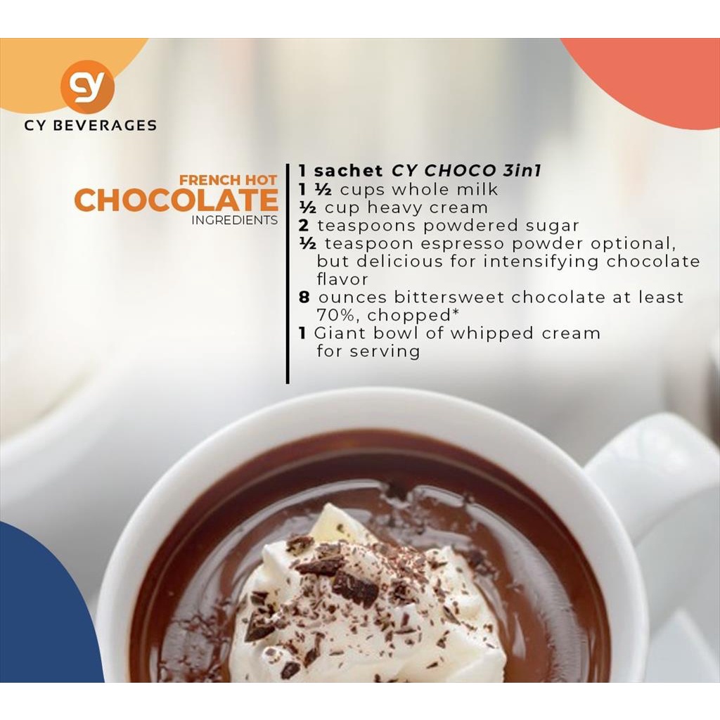 Jual CY Beverages Double Hot Chocolate - 40gr - Minuman Cokelat ...