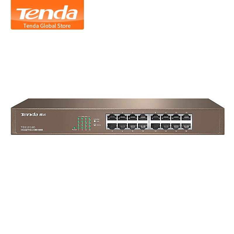 Jual Switch Hub 16 Port Gigabit Tenda Teg1016d 16 Port Shopee Indonesia