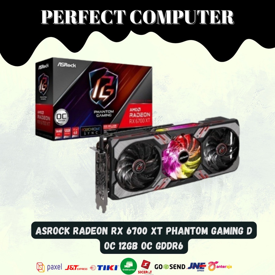 Jual ASROCK Radeon RX 6700 XT PHANTOM GAMING D OC 12GB OC GDDR6 VGA ...