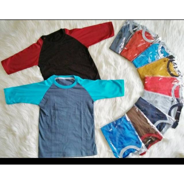 Jual Raglan polos (12pcs) | Shopee Indonesia
