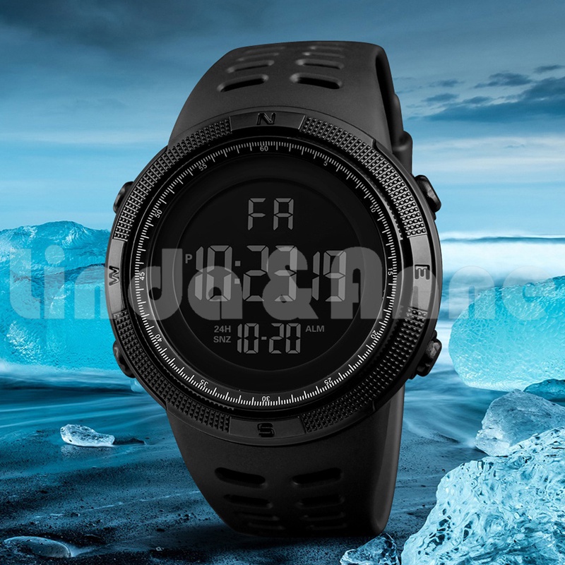 Jual Jam Tangan Pria Digital Tali Rubber Anti Air/Jam Tangan Pria ...