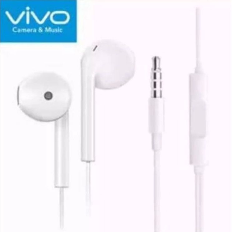 HEADSET VIVO ORIGINAL 100% COPOTAN/CABUTAN/HEDSET/HANSFREE/EARPHONE/BASS  STEREO/V2026/1904/1609/1601/1817/1610/1820/1812/1724/1907/Y21/Y31/Y51/Y55/Y65...