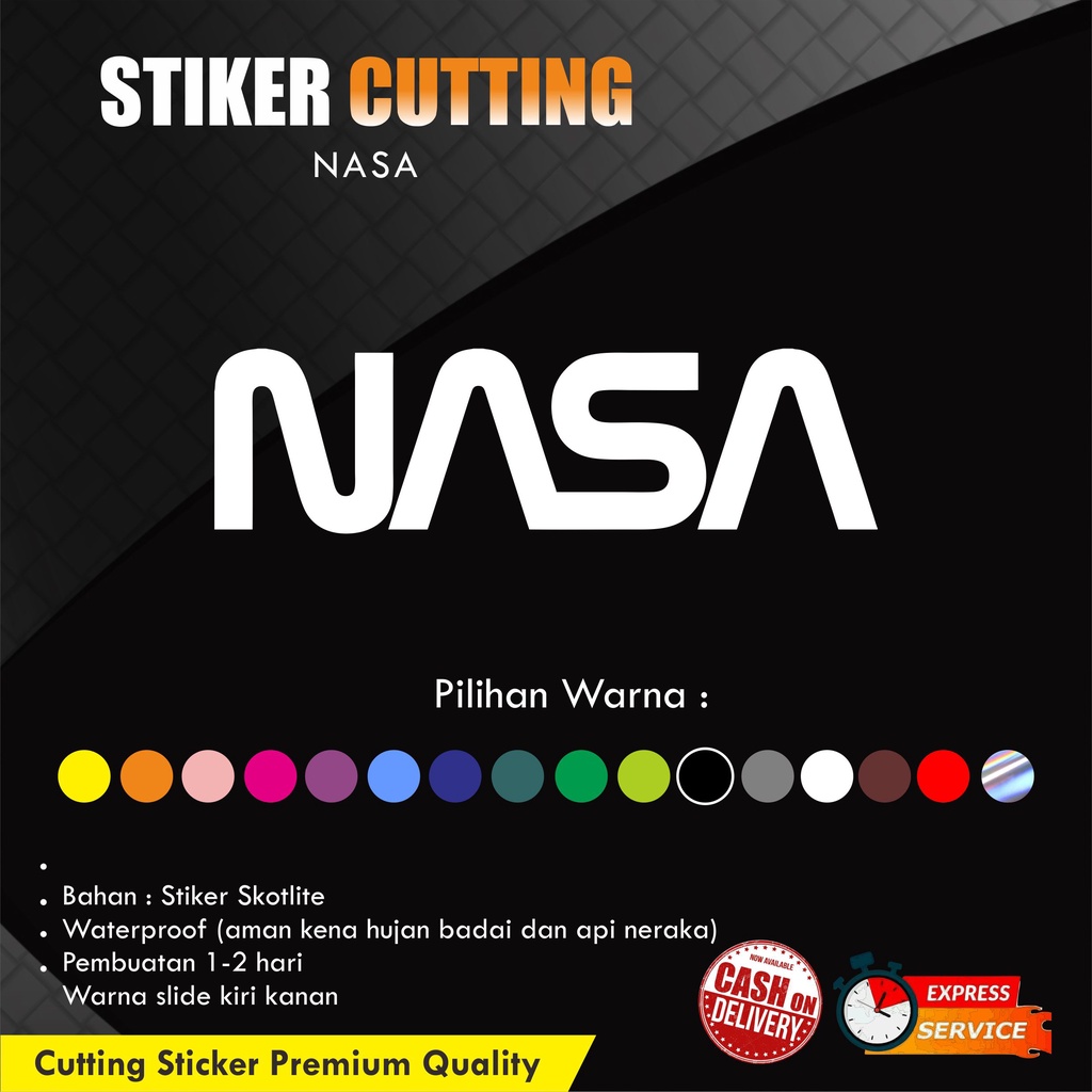 Jual Stiker NASA / Stiker mobil / mobil / Label ORACAL | Shopee Indonesia