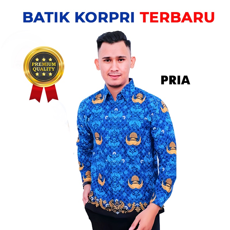 Jual BAJU BATIK KORPRI TERBARU PRIA / SERAGAM KORPRI PRIA TERBARU