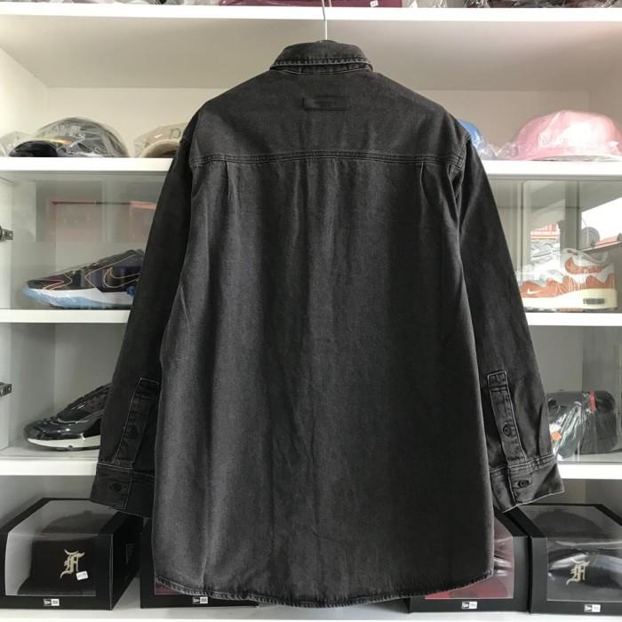 Jual Fear Of God Essentials Black Denim Shirt 100% Original | Shopee ...