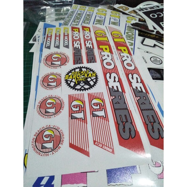 Jual decals/decal/stiker/sticker set gt pro series repro | Shopee Indonesia