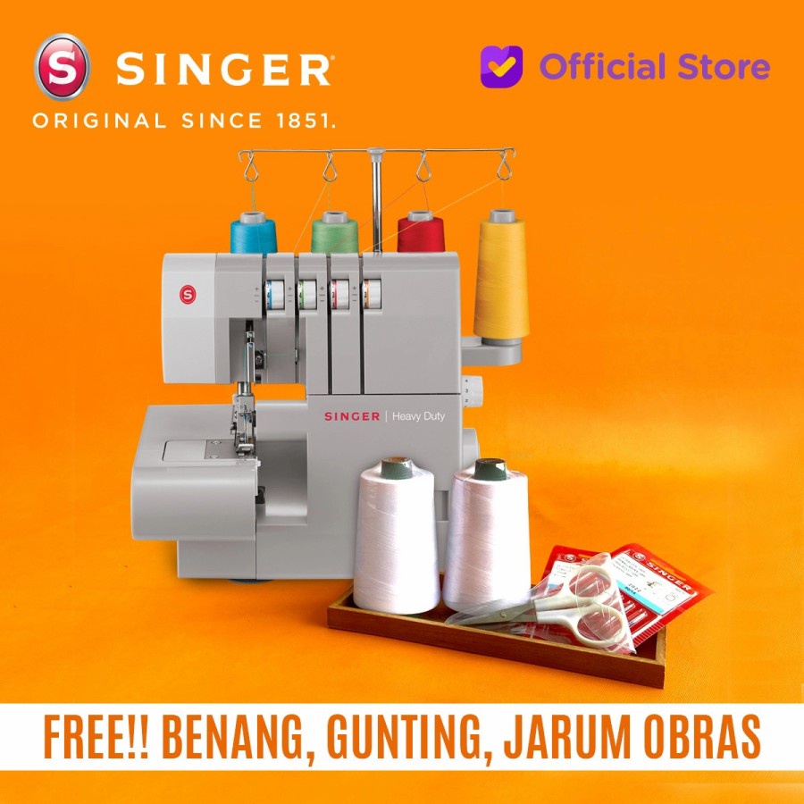 Jual Mesin Obras SINGER Heavy Duty 14HD854 | Shopee Indonesia