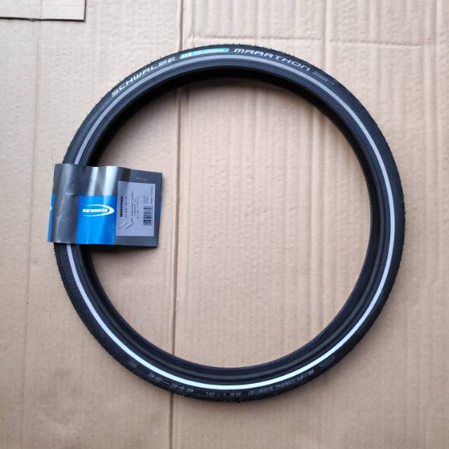 Schwalbe Green Marathon 16 Inch Tyre In Black