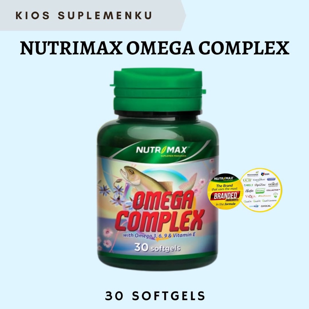 Jual NUTRIMAX OMEGA COMPLEX ISI 30 SOFTGELS MENORMALKAN KOLESTEROL