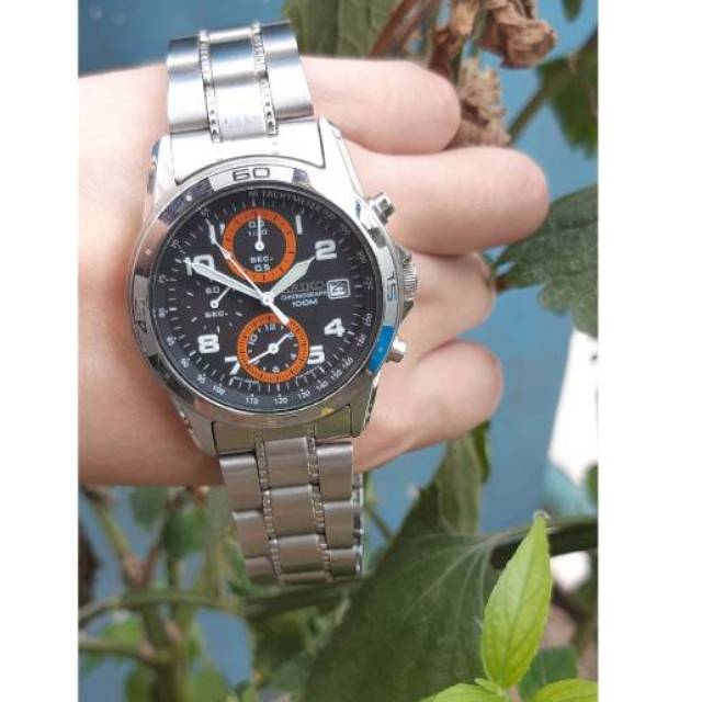 Jam tangan seiko chronograph original best sale