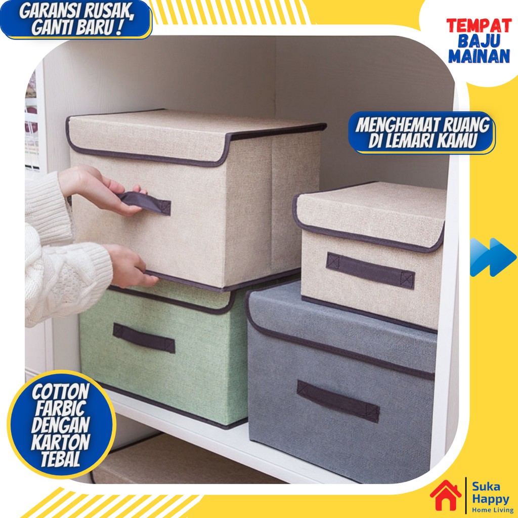 Jual Kontainer Box Baju Tempat Simpan Baju Pakaian Mainan Anak Kotak ...