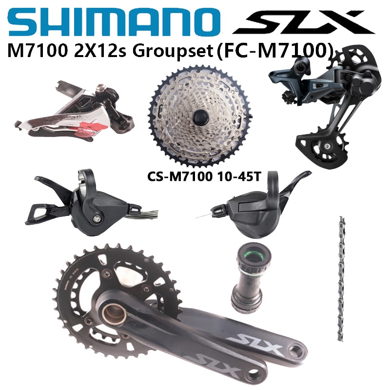 Jual PREORDER SHIMANO SLX M7100 Groupset 2x12 Speed M7100 Shifter Rear ...