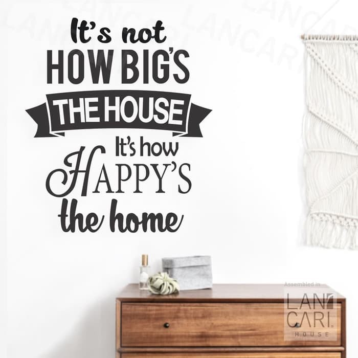 Jual Wall Sticker The House Happy Home Stiker Cutting Window dinding ...