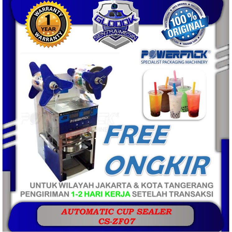 Jual Mesin Penyegel Gelas Plastik Automatic Cup Sealer Cs Fa08 Powerpack Shopee Indonesia 9684