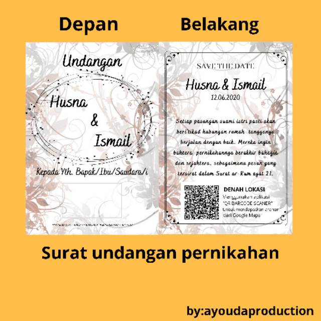 Jual Surat undangan pernikahan murah, undangan pernikahan, paket