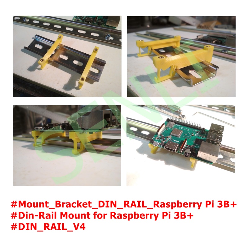 Jual Mount Bracket DIN RAIL Raspberry Pi 3B+ | Shopee Indonesia