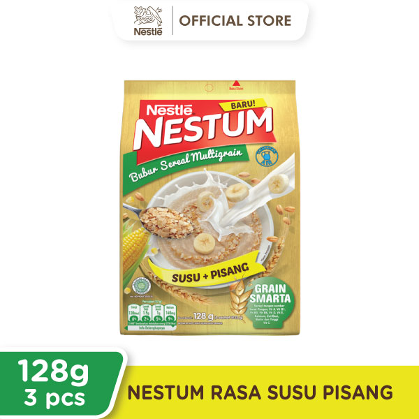 Jual Nestle Nestum Bubur Sereal Multigrain Susu + Pisang 3 X 128 Gr ...