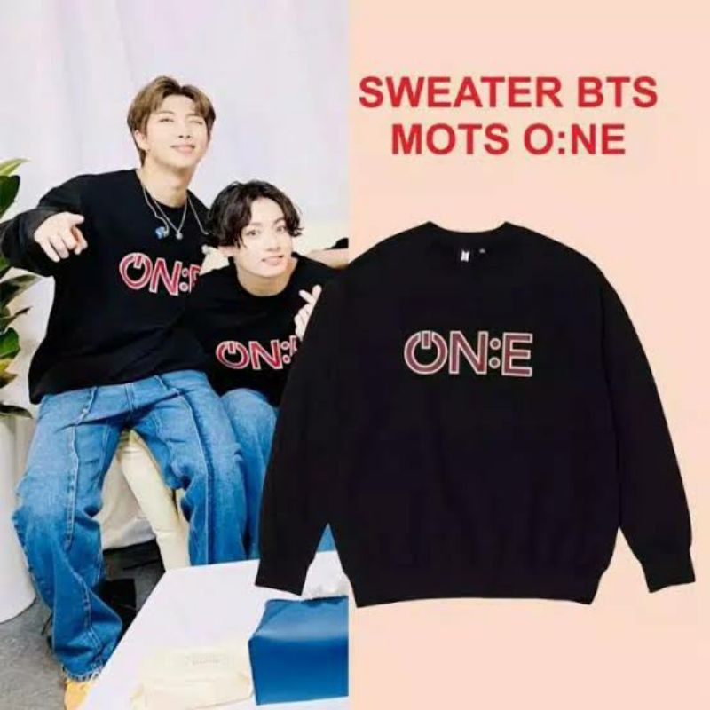 Jual Sweater Basic BTS ONE FREE FOTO BTS | Shopee Indonesia