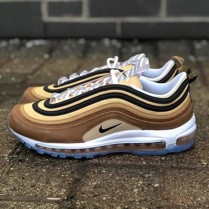 ❤PROMO❤ SEPATU NIKE AIR MAX 97 SHIPPING BOX BARCODE ALE BROWN KUALITAS  PREMIUM |PRIA|WANITA|CASUAL|