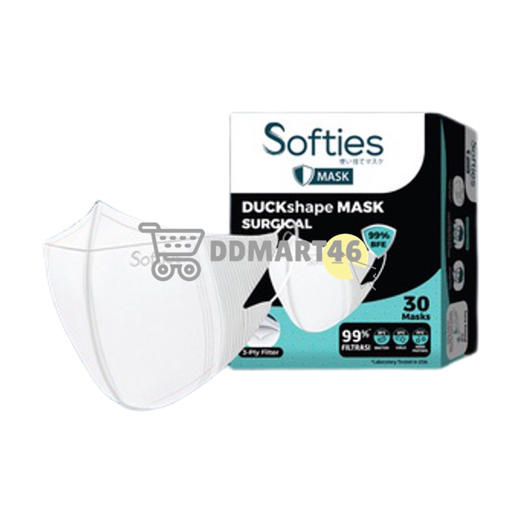 Jual Softies Duckshape Mask Surgical Sachet 5s / Box 30s | Shopee Indonesia