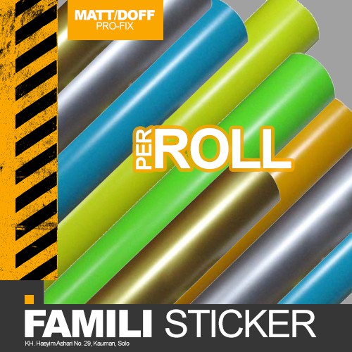 Jual Stiker Skotlet Motor Profix Matt Doff Roll Warna Lain Sticker
