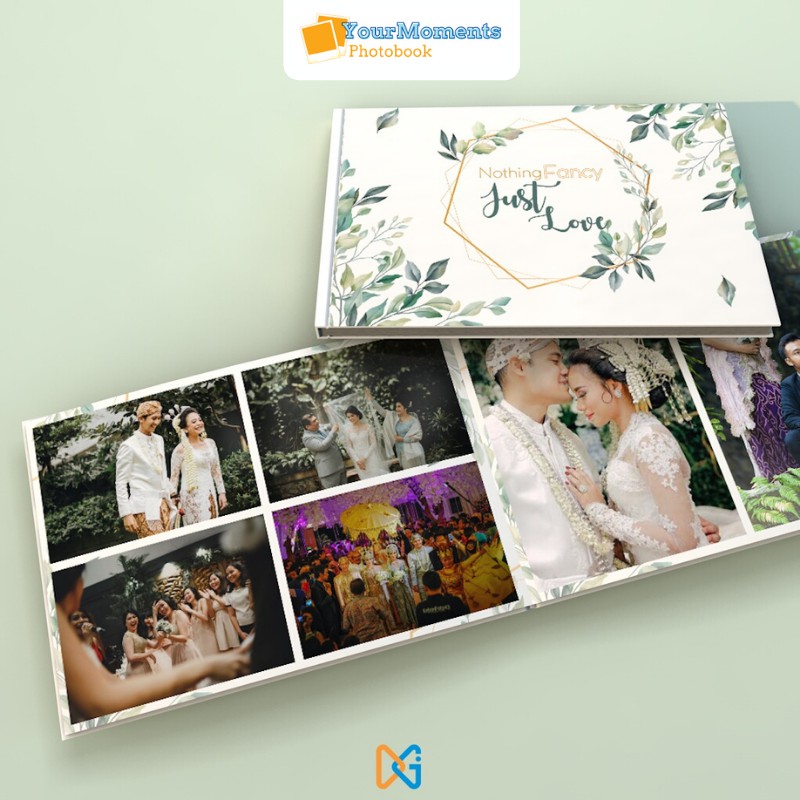 Jual Photobook Wedding Cetak Album Foto Photo Book Majalah Pernikahan Engagement 9747