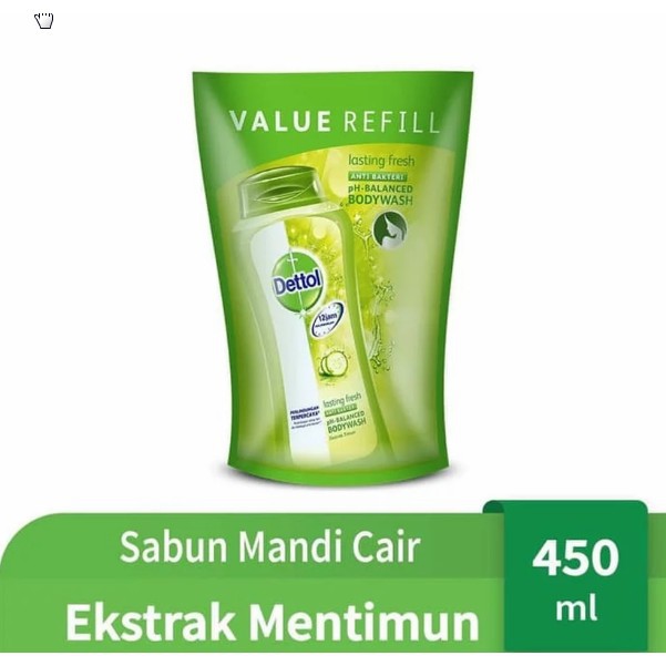 Jual Dettol Body Wash Lasting Fresh Ekstrak Timun Refill 450 ml ...