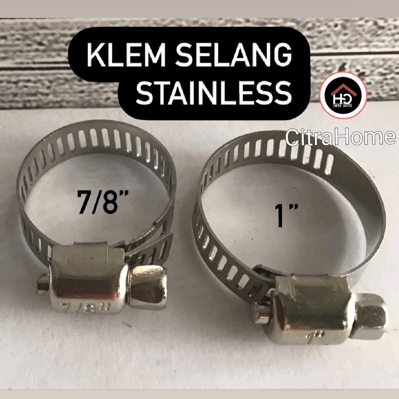 Jual Klem Selang Hose Clamp Stainless Dan Shopee Indonesia