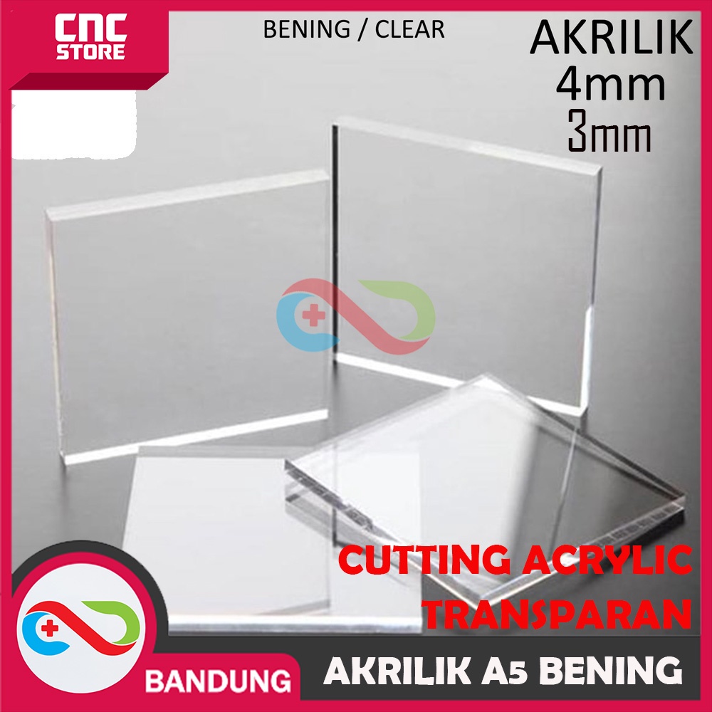 Jual Akrilik A5 Lembaran 4mm 3mm Acrylic Bening Transparan Marga Cipta Shopee Indonesia 4075