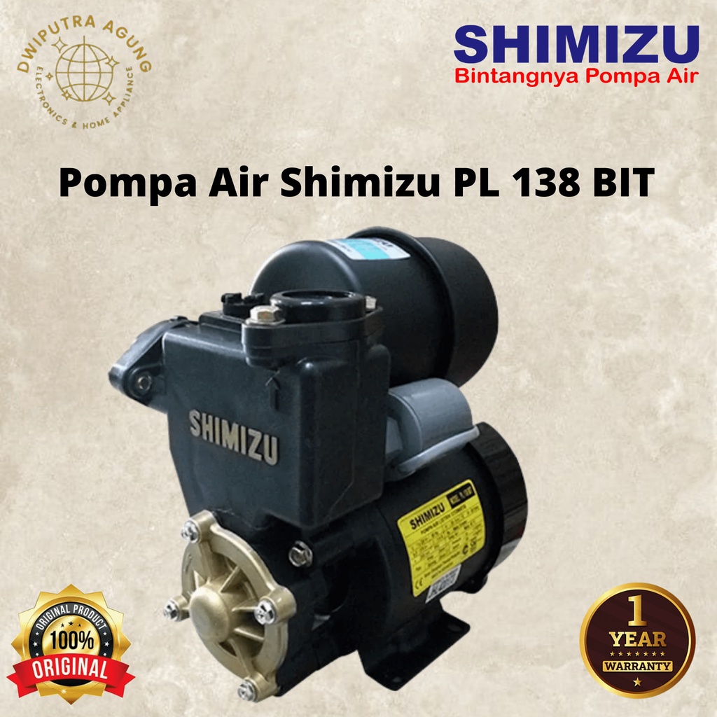 Jual POMPA AIR SHIMIZU PL 138 BIT 125 WATT SUMUR DANGKAL Shopee